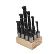 3/4" Boring Bar Set C6 12 Pcs Carbide Tipped Bars 3/4 Shank Lathe Tool