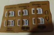 3 pices x Teltonika Sim Card Adapter Kit - TEL SIM Kit / PR5MEC19