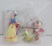 VINTAGE DECOPAC Disney Snow White Dopey Grumpy Dwarf Dwarves PVC Cake Toppers