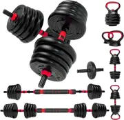 8 in 1 Li Fitness Adjustable Dumbbells Weights Set, Weight Set Used As Dumbbe...