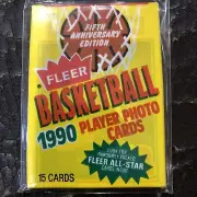1990-1991 Fleer Basketball Unopened Sealed Wax Pack ..possible Jordan?