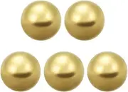 uxcell 15mm Precision Solid Brass Bearing Balls 5pcs
