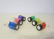 15 NEW FLASHLIGHT KEYCHAINS MINI BULB FLASH LIGHTS KEY CHAIN RINGS PARTY FAVORS