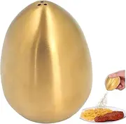Stainless Steel Egg Shaped Salt Pepper Shaker, 3 Hole Toothpick Holder Dispenser for Party Home Kitchen Restaurant Outdoor Barbecue