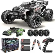 X-TMAGA 1:14 Scale All Terrain RC Cars for Adults & Boys (14323), Max Fast 40+ KPH, 4WD Off-Road RC Truck for Snow & Sand & Mud, 4X4 Waterproof Remote Control Car with 2 Rechargeable Batteries