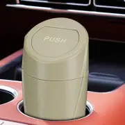 Elegant Car Rubbish Bin with Push Top Lid Convenient Car Waste Bin Trash Can ABS