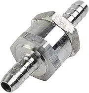 Safety Valve Non Return Valve Single Way Inline 6/8/10/12mm Air Water Pipe Tube Hose Check Valve for Hose Oil Water Pumps Relief Valves(12mm)