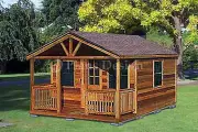 Outdoor Structure Building / Cabin Shed Plans, Material List Includes #62016