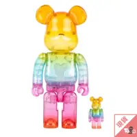 在飛比找蝦皮商城優惠-（現貨）BE@RBRICK 庫柏力克熊 彩虹溶解愛心 100