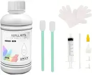 250ML Compatible with HP Inkjet Printer Cleaner Kit Dye Pigment Sublimation Ink Light Pink Cleaner
