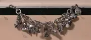Vintage NEW Looney Tunes 10 Character Silver Tone Charm Bracelet, Original Box