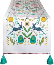 DII Easter Folk Collection, Kitchen Tabletop, Table Runner, 14x72, Easter Folk