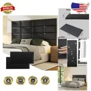 Multi-functional 3D Wall Panels for Kids - Soundproof Bed Headboard in Black