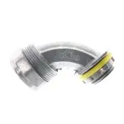 CROUSE-HINDS LT3890DC NON-INS. LT LIQUID-TIGHT CONNECTOR, 3/8", 90°, (15-PACK)