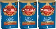 Marcilla Gran Aroma Mezcla decaffeinated Ground Coffee 200gr. Pack of 3Units