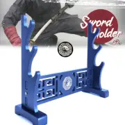Japanese Samurai Sword Holder Stand Katana Tanto Rack Tai Chi Pattern 3 Tier