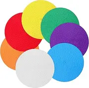 CORHAD 14pcs Round Floor Spot Markers Blank Circle Dots for Classroom Agility Training Soccer Basketball Practice Soft Lightweight Design for Athletes