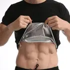 Men's Sauna Suit Shirt Short Sleeve Body Shaper Heat Trapping Compression Vest