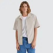 [Nomadic Paradise] Ladder Resort Crop Shirt Light Taupe XXL