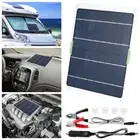 Portable Solar Panel 10W 20V Waterproof Solar Trickle Charger Battery tiVLa