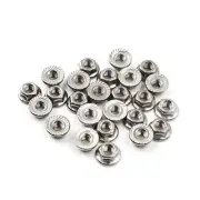 304 Stainless Steel Metric Flange M8 Nuts 8mm Hex Nut-25 Pack