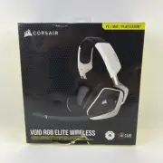 Corsair VOID RGB Elite Wireless Gaming Headset White For PC PlayStation Mac