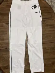 Boombah Mens 36 White Baseball Softball Pants Black Stripe On Side NWT NEW