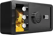 Safe Box, 0.5 Cubic Feet Steel Safe Box,Fireproof Electronic Small Money Box,...