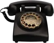 Retro 1930s Corded Telephone with Rotary Dial - High Quality Home Decor