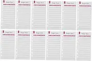 LOPUNER 12Pcs Cash Refill Sheets Practical Expense Tracking Inserts Planner Accessories for Monthly Financial Management