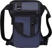 Generic Hip Pocket, Fishing Pocket, Compared, with Several Pockets, Casual Bag, Leg Bag for Climbing, Cycling, Traveling, Men, Adults, Blue, as described