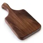 Wood Cutting Board Home Dark Walnut For Kitchen Seasoned Chopping Cheese