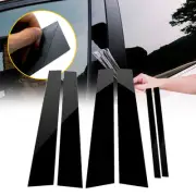 6PCS Door Window Pillar Post Protector Cover For 2013-2017 Honda Accord Black K