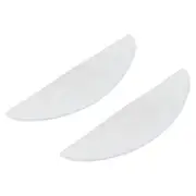 1 Pair Silicone Eyelash Perming Curler Pads Sparkle Clear White Reusable Sof FAD