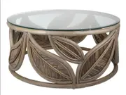 Belle Seville Leaf Table in Grey