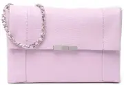 Ted Baker Clarria Leather Bow Crossbody Bag Purple