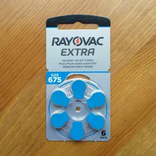 RAYOVAC 助聽器電池 英國 一盒60顆 PR41 PR70 PR44 PR48 312 13 10 675