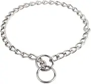 Dog Training Choke Collar, Adjustable Stainless Steel Chain Slip Collars, Strong, for Small Medium Large Dogs Strong Stainless Iron Dog Slip ​P Collar (Silver, 70)