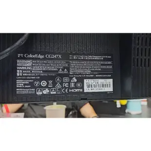 現貨自售 EIZO ColorEdge CG247X 24吋 護眼螢幕 螢幕 (黑色+遮罩) 原廠保固內 時數很少用