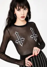 [Trickz N' Treatz] Sinister Sass Long Sleeve Top