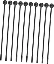 GALPADA Versatile 10pcs Plastic Drum Hammers Set Long Handle Mallets for Boys and Girls Music Learning