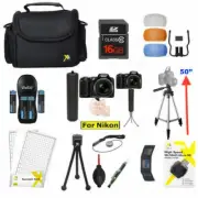 PRO ALL YOU NEED KIT FOR NIKON COOLPIX L340 B500 TRIPOD/ CASE/ MEMORY/ GRIP 23PC