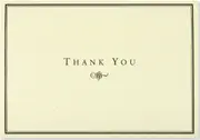 Peter Pauper Press Boxed Thank You Note Cards - Black And Cream 591069