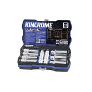 9 Pcs of Kincrome 1/2" Drive LOK-ON Socket Set - Imperial Deep Sockets