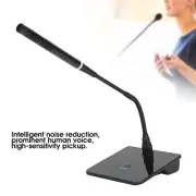 Gooseneck Condenser Microphone Desktop Audio Mic For Business Speech Meeting