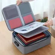 DocSafe Document Bag with Lock, 3-Layer File Organizer