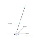 A Cordless Electric Mop Electric Spin Mop 180 Degree Rotation For Hardwood Tile