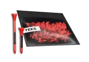 VICE Golf Tees 60 Driver Tees & 15 Short Tees One Size Red
