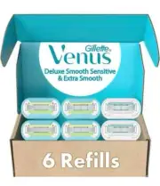 Gillette Venus Womens Razor Blade Refills,Venus Extra Smooth 4Count+2 Senstive Q