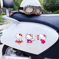 在飛比找蝦皮購物優惠-kodou✹Hl 車身 HelloKitty 貼紙 6張汽車